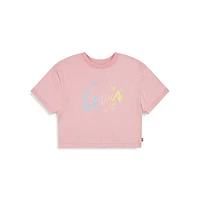 Girl's Logo Script Boxy T-Shirt