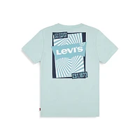 T-shirt à logo avec illusion d'optique pour petit garçon