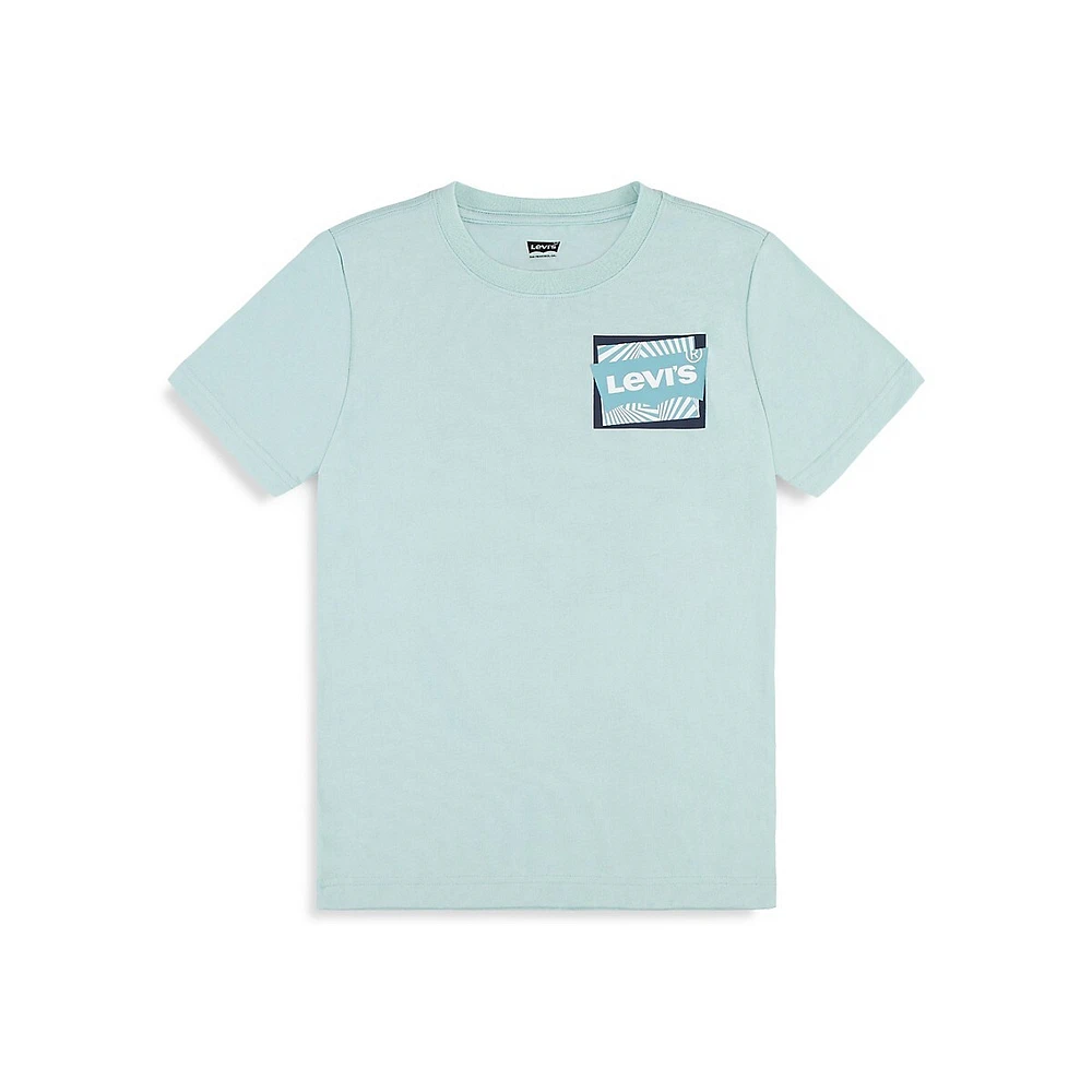 T-shirt à logo avec illusion d'optique pour garçon