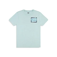 T-shirt à logo avec illusion d'optique pour garçon