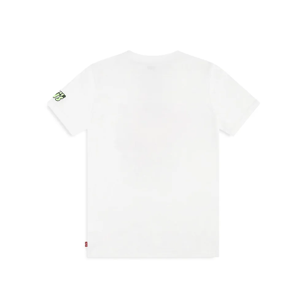 Boy's Organic Cotton Retro Car Graphic T-Shirt