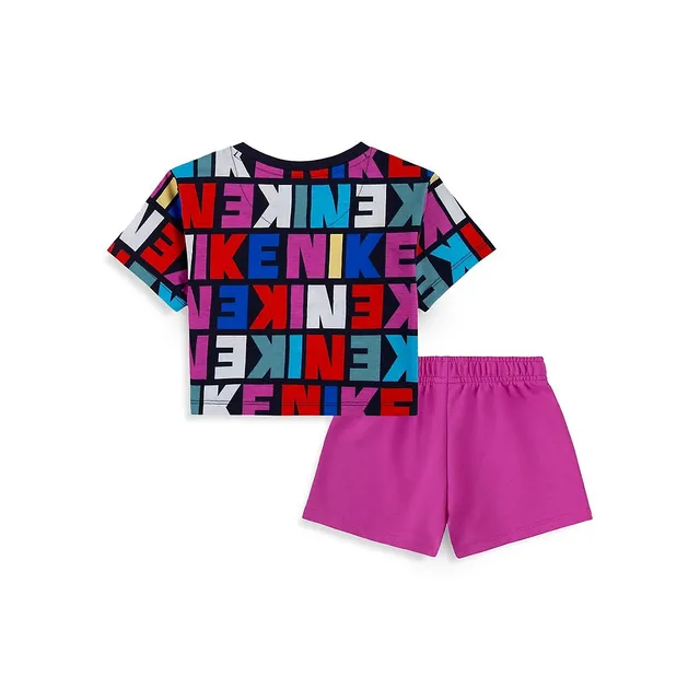 Little Girl's 2-Piece Logo Tunic & Leggings Set