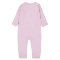 Baby Girl's Non-Footed Coverall