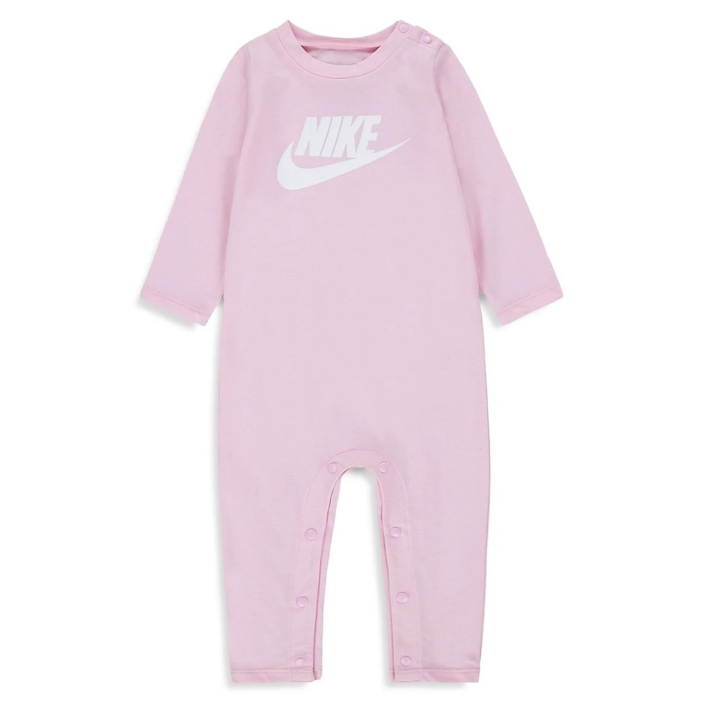 Baby Girl's Non-Footed Coverall