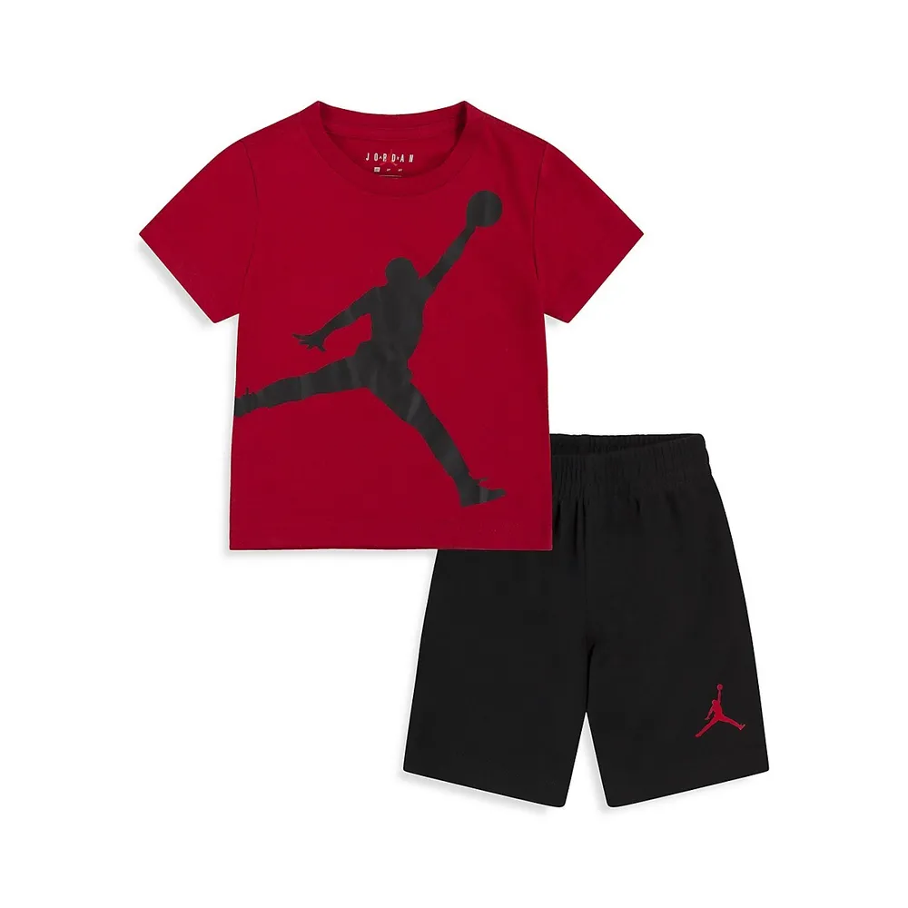 Little Boy's 2-Piece Jumbo Jumpman Shorts Set