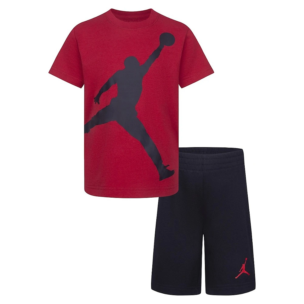 Little Boy's 2-Piece Jumbo Jumpman T-Shirt & Shorts Set