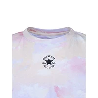 Girl's Print Boxy Logo T-Shirt