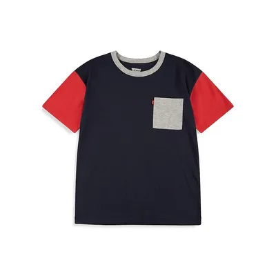 Little Boy's Relaxed-Fit Colourblock T-Shirt