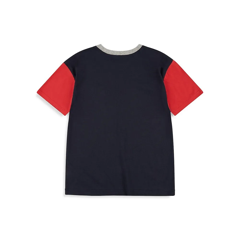 Boy's Relaxed-Fit Colourblock T-Shirt