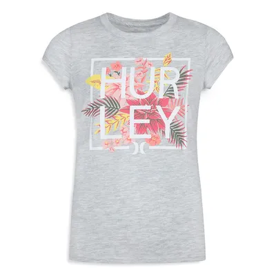 T-Shirt à logo floral superposé pour fille