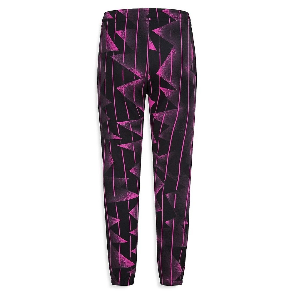 Girl's Printed Brushed Fleece Pants