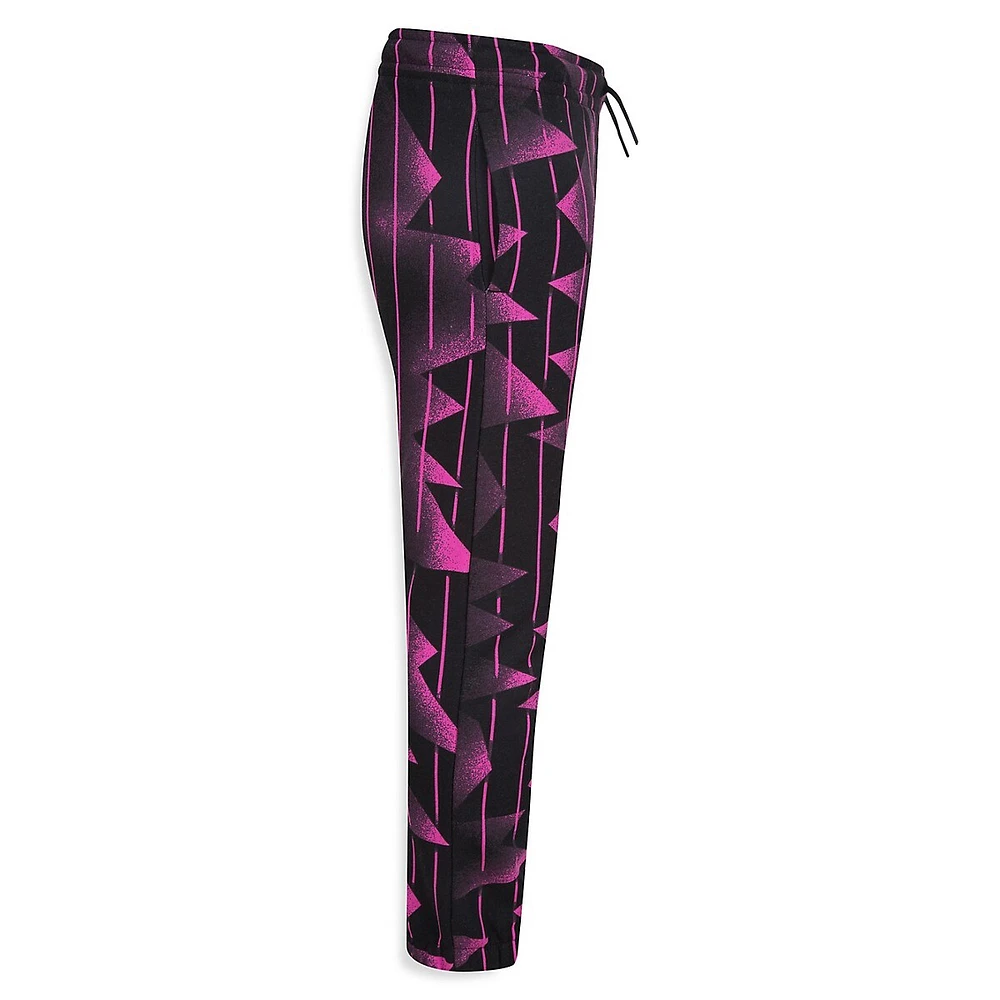 Girl's Printed Brushed Fleece Pants