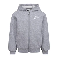 Little Boy's Club Fleece Full-Zip Hoodie