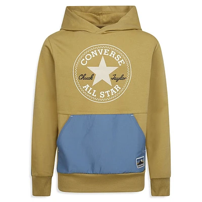 Boy's Geared Up Block-Mix French Terry Hoodie