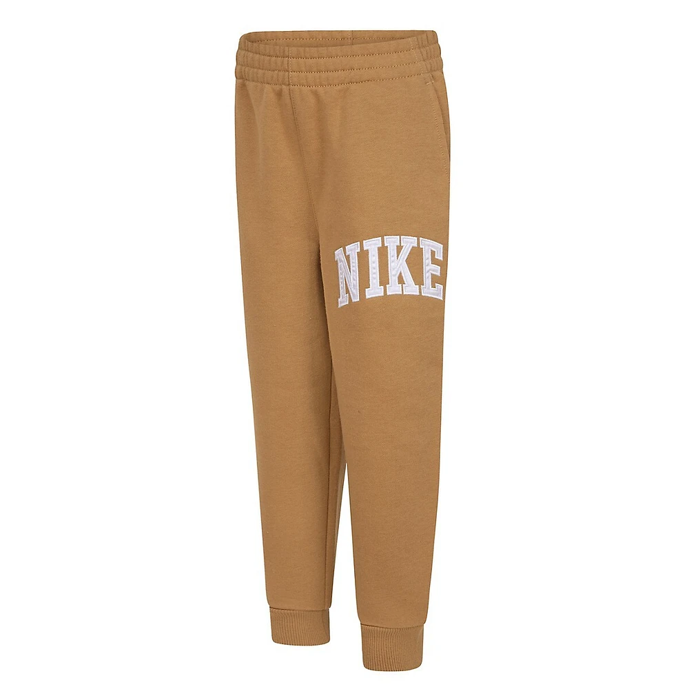 Little Boy's Fleece Logo Joggers