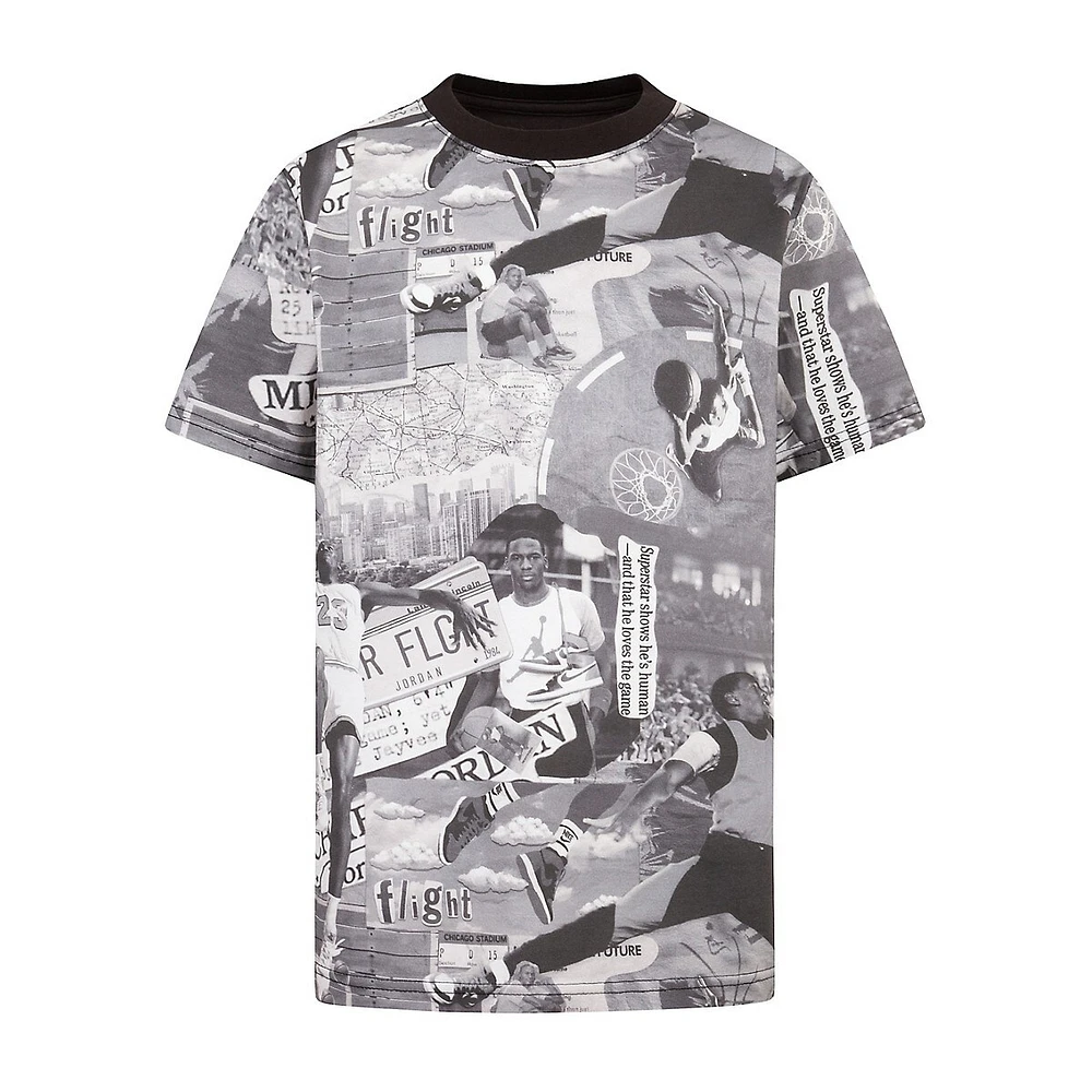 Boy's Brooklyn Collage-Print T-Shirt