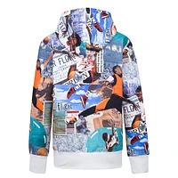 Boy's Brooklyn Collage-Print Fleece Hoodie