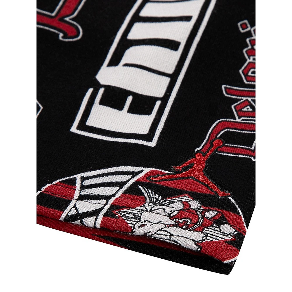 Boy'a Allover Print Fleece Shorts