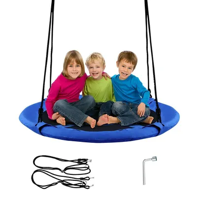 40'' Flying Saucer Tree Swing Indoor Outdoor Play Set Kids Christmas Gift