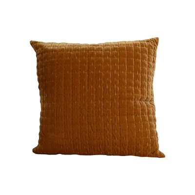 Layla Quilted Velvet Cushion