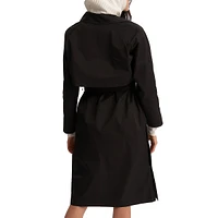 Classic Snap-Button Belted Raincoat