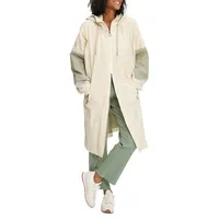 Longline Hooded Windbreaker