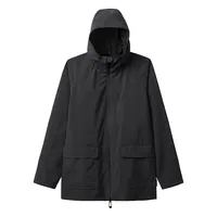 Long Hooded Aquaguard Zippered Raincoat