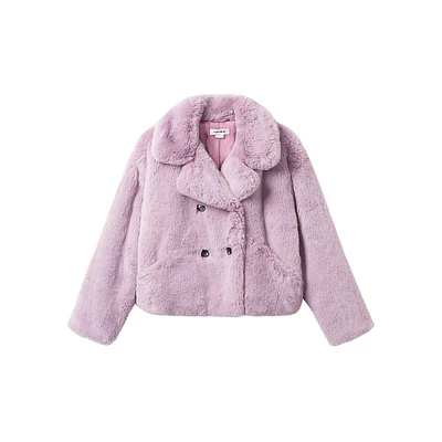 Loretta Cropped Faux Fur Coat