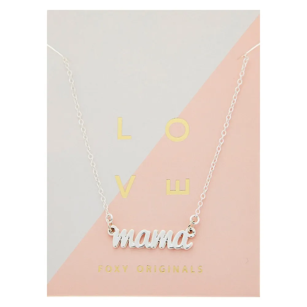 Love Her Mama Pewter Necklace