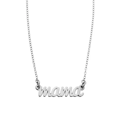 Love Her Mama Pewter Necklace