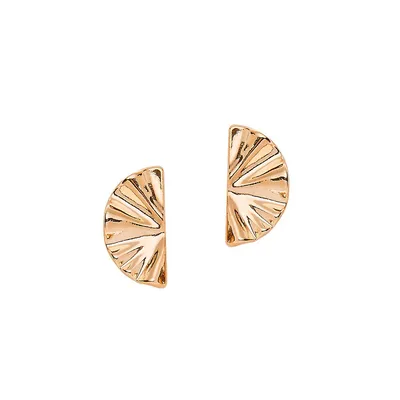 Boutons d'oreilles en étain plaqué or rose 14 ct Aria