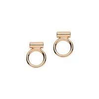 Jaden 14K Rose Goldplated Pewter Hoop Earrings