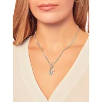 Paradise Silverplated & 10MM Freshwater Pearl Pendant Necklace