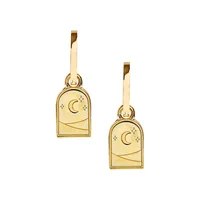 The Wild Spirit 14K Goldplated Luna Drop Earrings