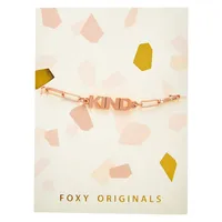 P.S. I Love You Rose Goldtone Kind Bracelet