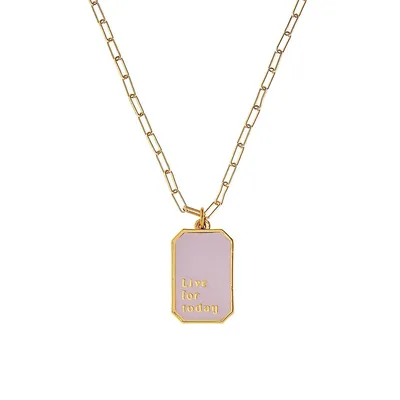 Bright On Goldplated Live For Today Necklace