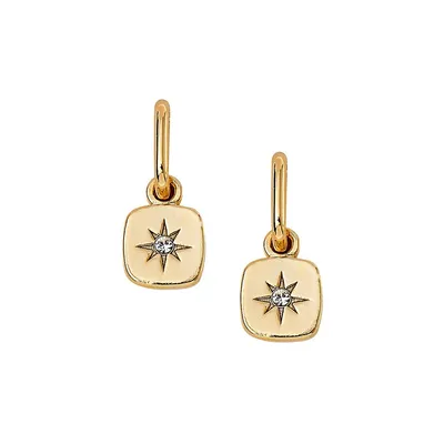 Golden Days 14K Goldplated & Crystal Nova Earrings