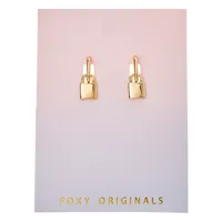 Golden Days Goldplated Lock Earrings