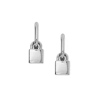 Golden Days Silverplated Lock Earrings