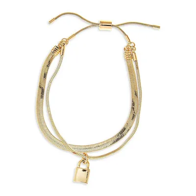 Golden Days Goldplated Lock Bracelet