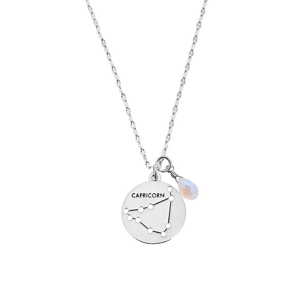 Collier à pendentif du Capricorne en étain Stargazer