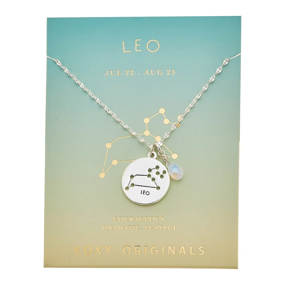 Stargazer Pewter Leo Pendant Necklace