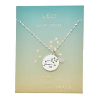 Stargazer Pewter Leo Pendant Necklace