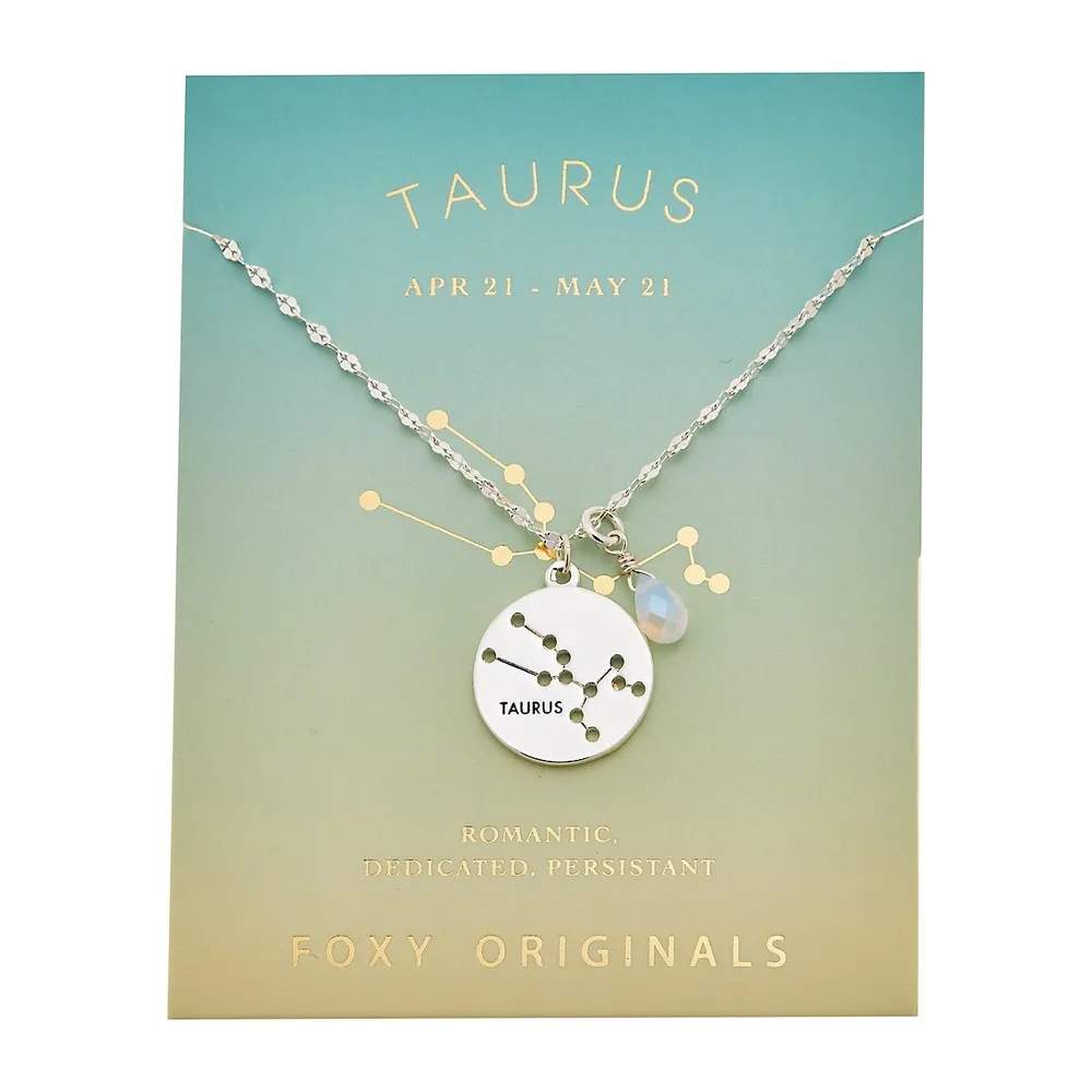 Stargazer Pewter Taurus Pendant Necklace