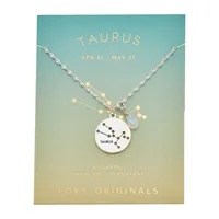 Stargazer Pewter Taurus Pendant Necklace