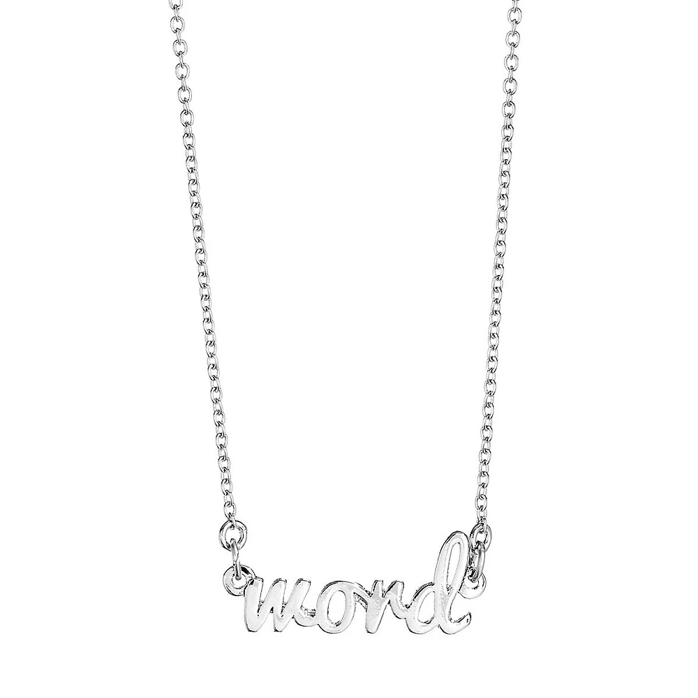 90's Script Necklace