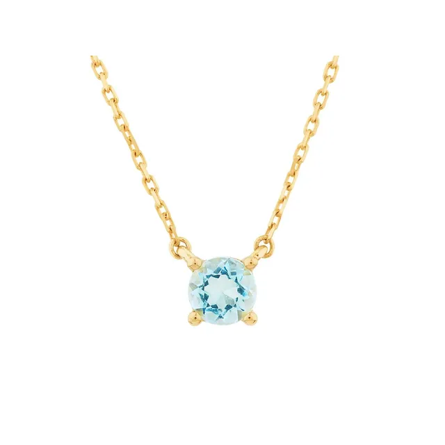 Pendant with Aquamarine in 10kt Yellow Gold by Michael Hill Online, THE  ICONIC