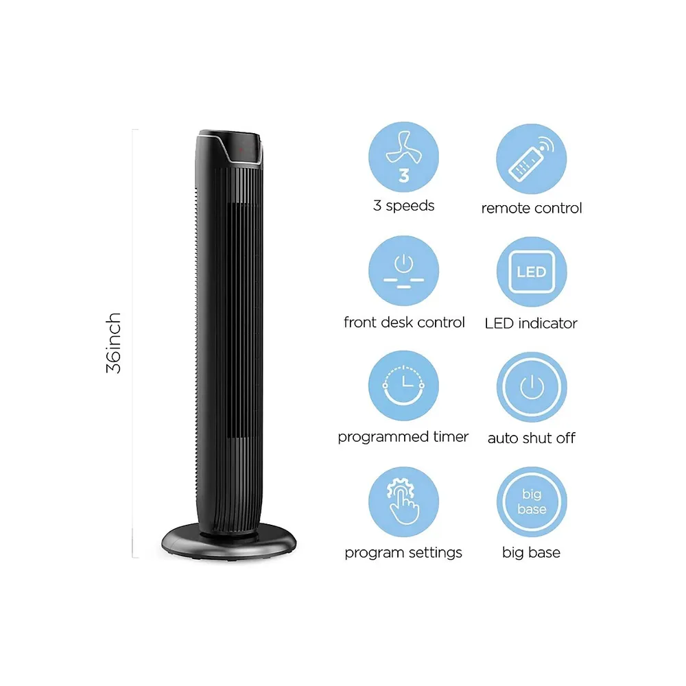 Ecohouzng 42-Inch Oscillating Tower Fan | Southcentre Mall