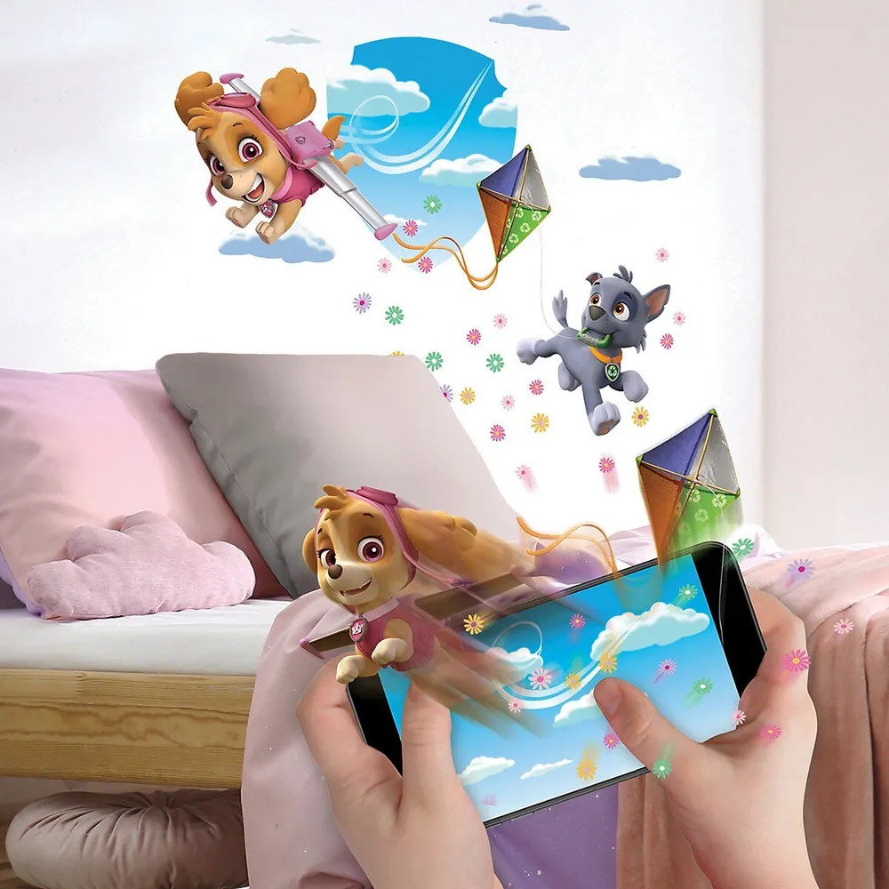Paw Patrol, High-flying Skye -app Based, Augmented Reality Wall Stickers For Kids - Free Play And Activity App (ios, Android) Educational Toy