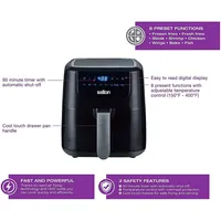 Af2085 Digital Air Fryer Xl, 5l Capacity, 1400w, With 8 Preset Functions